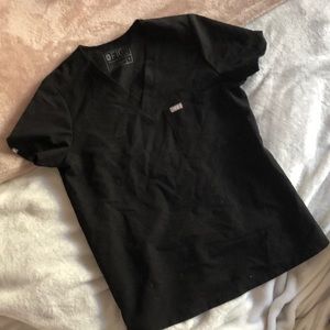 Figs black v neck top